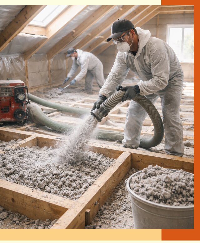 Утепление эковатой в Домодедово от 3105 руб./м2 — монтаж и задувка | ТепломастерДмд