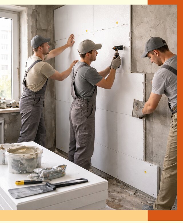 Утепление пенопластом домов и стен в Домодедово от 1947 руб. — ТепломастерДмд