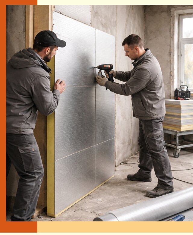 Утепление PIR панелями домов и зданий в Домодедово