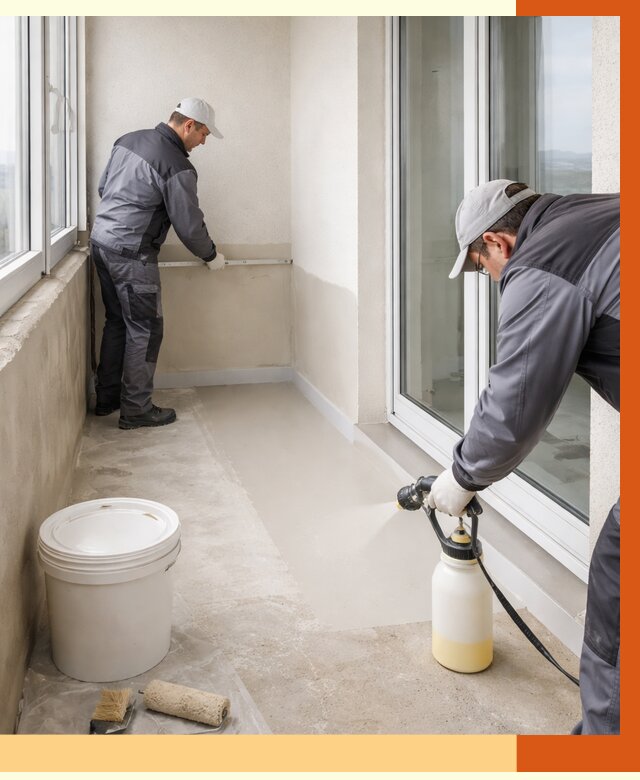 Утепление балкона жидкой теплоизоляцией в Домодедово от 6052 руб./м2 | ТепломастерДмд