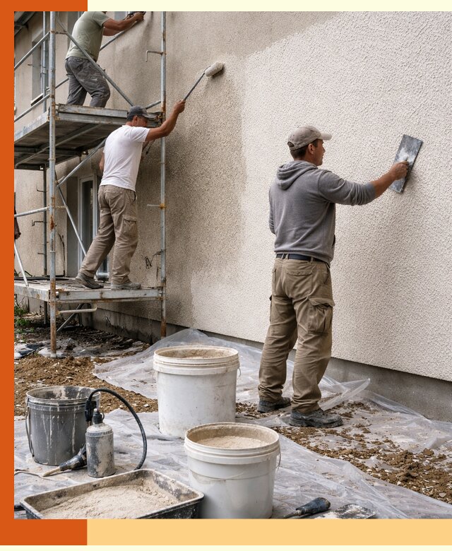 Утепление фасада жидкой пробкой в Домодедово