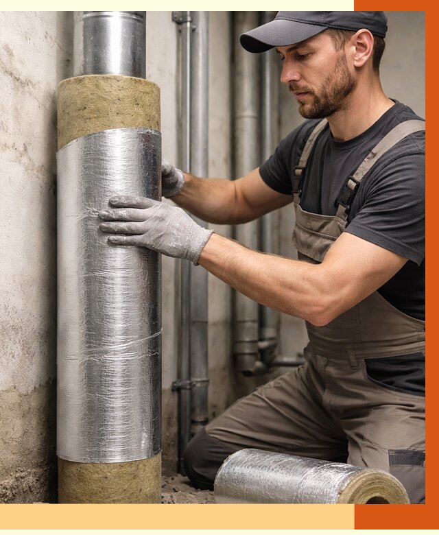 Шумоизоляция труб в Домодедово от 1263 руб. — шумоподавление и звукоизоляция труб | ТепломастерДмд