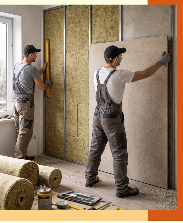 Шумоизоляция стен в Домодедово от 4737 руб/м2 — звукоизоляция стен под ключ | ТепломастерДмд