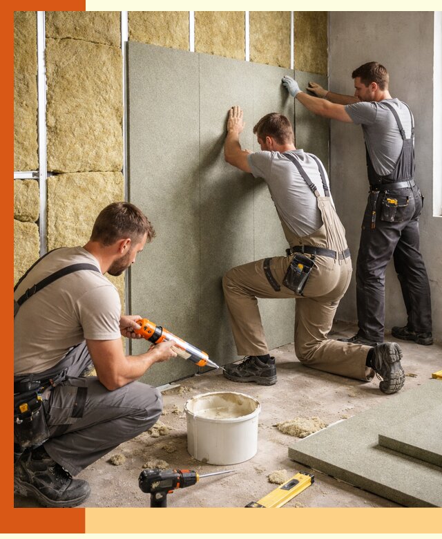 Профессиональная шумоизоляция стен в Домодедово для квартир и домов