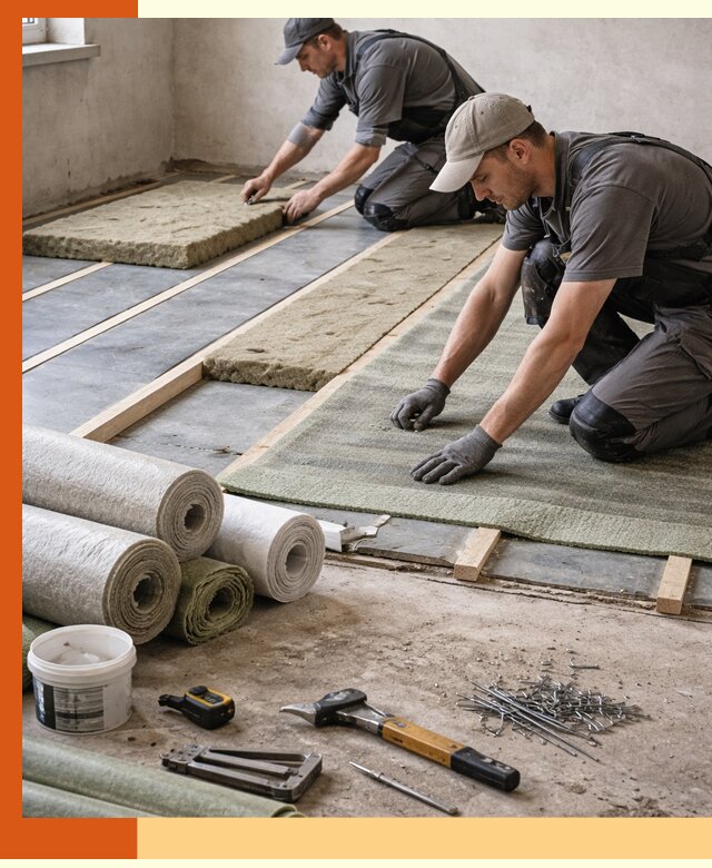 Шумоизоляция пола в Домодедово — профессиональная звукоизоляция помещений