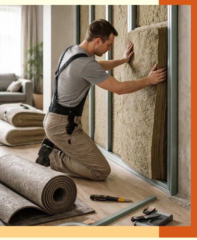 Шумоизоляция перегородок в Домодедово от 1737 руб. за м2 — ТепломастерДмд