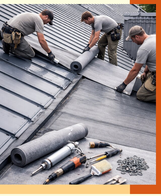 Гидроизоляция металлической кровли полимочевиной в Домодедово от 8947 руб. | ТепломастерДмд