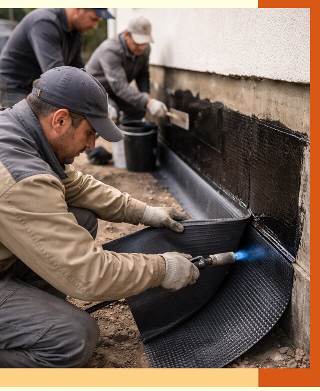 Гидроизоляция цоколя и отмостки в Домодедово от 8947 руб. — ТепломастерДмд