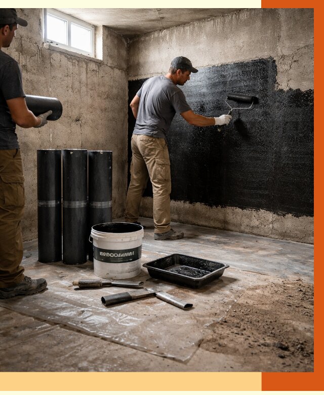 Гидроизоляция подвала в Домодедово от 3684 руб. под ключ | Профессионально — ТепломастерДмд