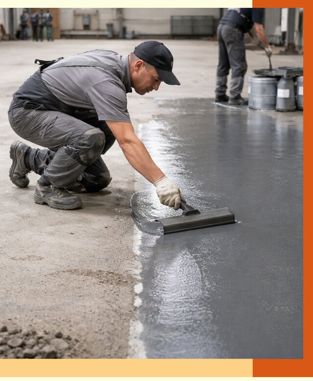 Гидроизоляция промышленного пола в Домодедово от 1263 руб./м2 — ТепломастерДмд специалисты под ключ