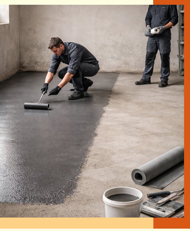 Гидроизоляция гаражного пола в Домодедово от 3684 руб./м² — ТепломастерДмд профессионально