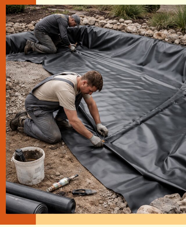 Гидроизоляция пруда в Домодедово: надежная защита и герметизация