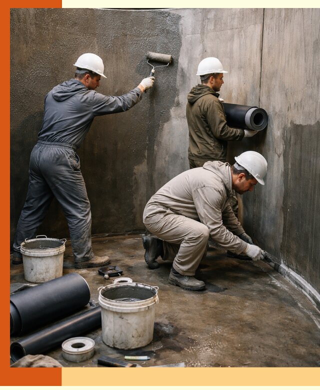 Гидроизоляция резервуара профессионально в Домодедово