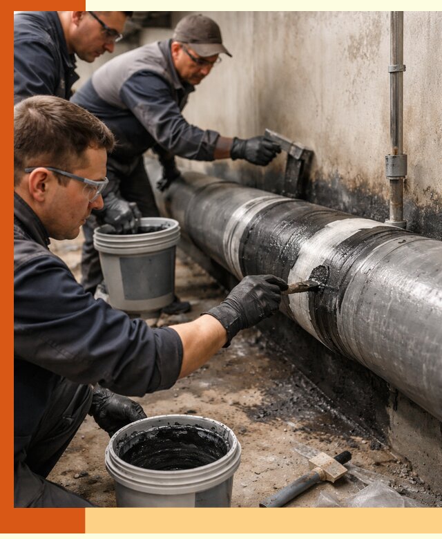 Гидроизоляция труб в Домодедово — защита и герметизация коммуникаций