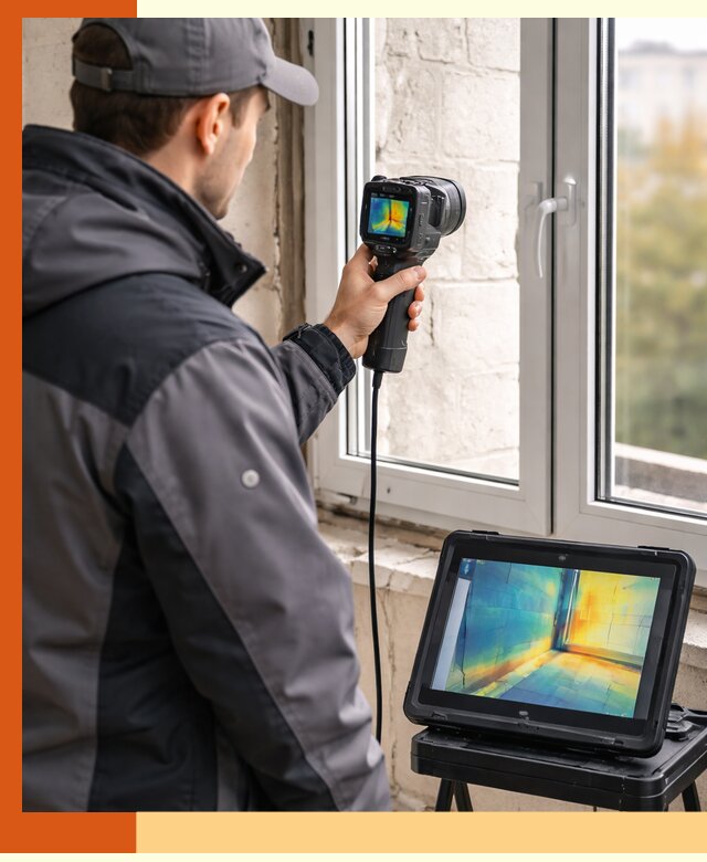 Тепловизионное обследование дома в Домодедово для выявления утечек тепла