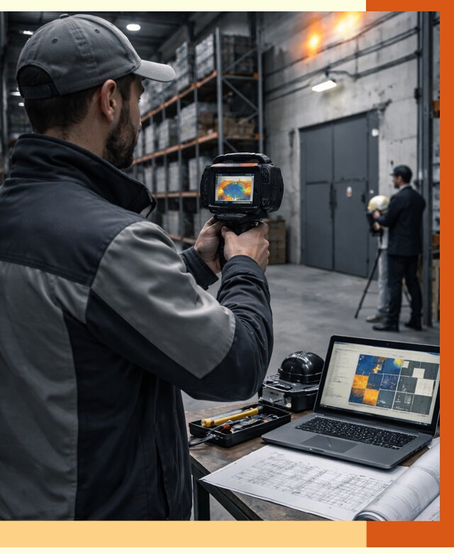 Тепловизионное обследование склада в Домодедово от 6842 руб. | ТепломастерДмд