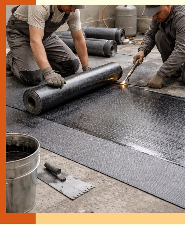 Монтаж гидроизоляционной мембраны в Домодедово для зданий и конструкций