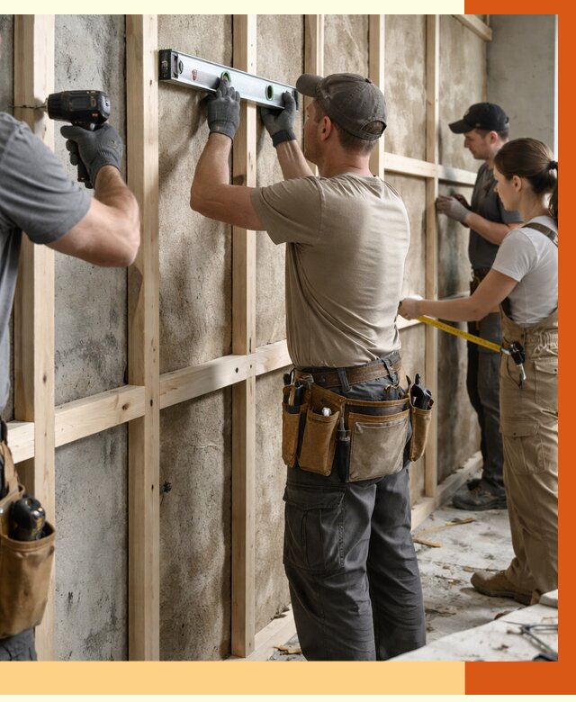 Монтаж обрешетки под утепление в Домодедово от 1210 руб/м² | Заказать у ТепломастерДмд