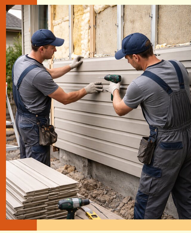 Монтаж сайдинга после утепления в Домодедово качественно и надежно